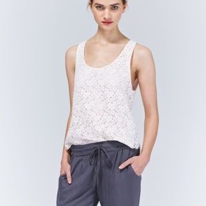 Aritzia Talula Betty Cream Lace Tank Top/ Blouse